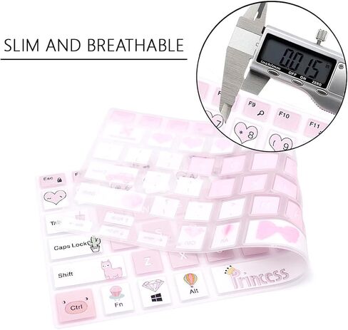 Keyboard Cover for Dell 14 5481 5482 5485 5491/13 5368 5378 5370 5379 7386 7373 7375 7368 7378 7380/15.6" 15 5568 5578 5579 5585 7570 7573 7569 7579 7580 7586 -Lovely Bear in Kuwait