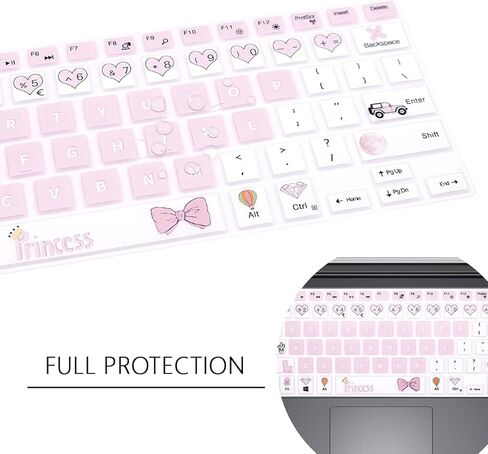 Keyboard Cover for Dell 14 5481 5482 5485 5491/13 5368 5378 5370 5379 7386 7373 7375 7368 7378 7380/15.6" 15 5568 5578 5579 5585 7570 7573 7569 7579 7580 7586 -Lovely Bear in Kuwait