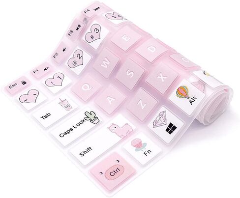 Keyboard Cover for Dell 14 5481 5482 5485 5491/13 5368 5378 5370 5379 7386 7373 7375 7368 7378 7380/15.6" 15 5568 5578 5579 5585 7570 7573 7569 7579 7580 7586 -Lovely Bear in Kuwait