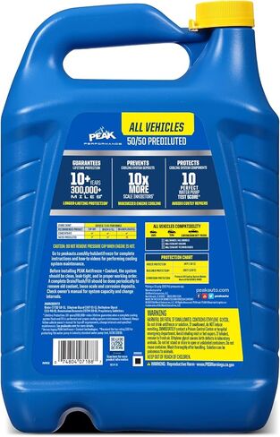PEAK 50/50 Prediluted Antifreeze and Coolant for All Engine Cooling Systems in Saudi Arabia