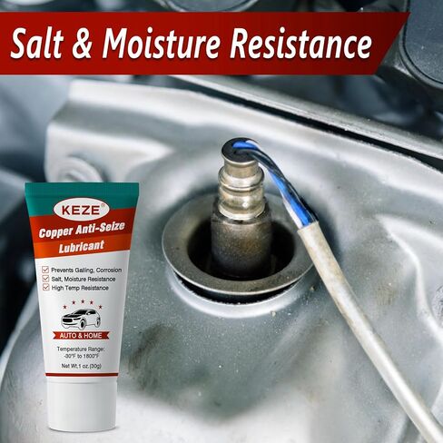 Keze Brake Grease Copper Anti Seize Lubricant Salt Moisture Protection Heat Resistant Auto Grease for Spark Plug Threads Caliper Pin Brake Pad Bolts and Nuts, 1 Oz-4 Pack in Saudi Arabia