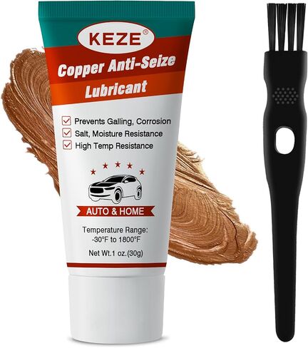 Keze Brake Grease Copper Anti Seize Lubricant Salt Moisture Protection Heat Resistant Auto Grease for Spark Plug Threads Caliper Pin Brake Pad Bolts and Nuts, 1 Oz-4 Pack in Saudi Arabia