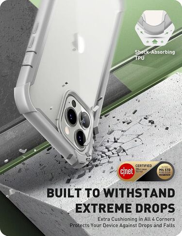 I-blason Ares for iPhone 13 Pro Max Case 6.7 Inch [واقي الشاشة المدمج] [حماية من الدرجة العسكرية] حالة هاتف واضحة للهاتف واضحة عن الصدمات في iPhone 13 Pro Max (Alpine Green) in Kuwait