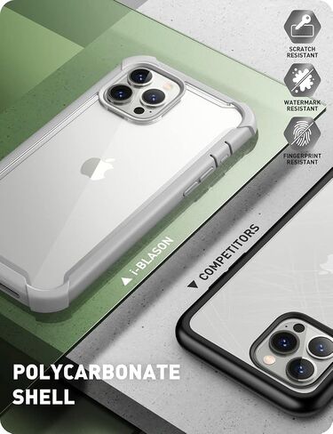 I-blason Ares for iPhone 13 Pro Max Case 6.7 Inch [واقي الشاشة المدمج] [حماية من الدرجة العسكرية] حالة هاتف واضحة للهاتف واضحة عن الصدمات في iPhone 13 Pro Max (Alpine Green) in Kuwait