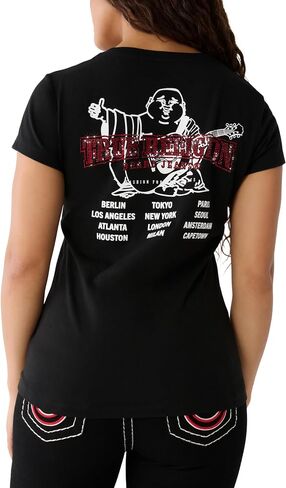 Women's Buddha Cities Logo Crewneck Tee in Saudi Arabia