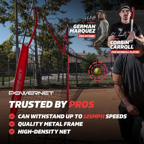 PowerNet 7x7 ft Pitch-Thru Protection Screen for Softball (NET ONLY) | 49 sqft Barrier | Perfect for Pitching or Batting Practice | Open Area in Net to Allow Ball to Pass Through in Saudi Arabia