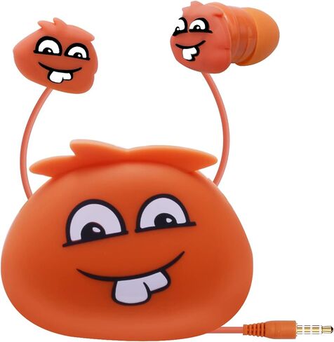 Kids Earbuds with Storage Case for Back to School, Earbuds for Kids in-Ear Headphones of Electronics Wired 3.5mm with Mic Microphone, Lovely Gifts for School Girls and Boys (Steven, Red) in Saudi Arabia