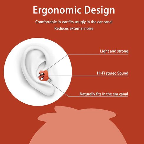 Kids Earbuds with Storage Case for Back to School, Earbuds for Kids in-Ear Headphones of Electronics Wired 3.5mm with Mic Microphone, Lovely Gifts for School Girls and Boys (Steven, Red) in Saudi Arabia