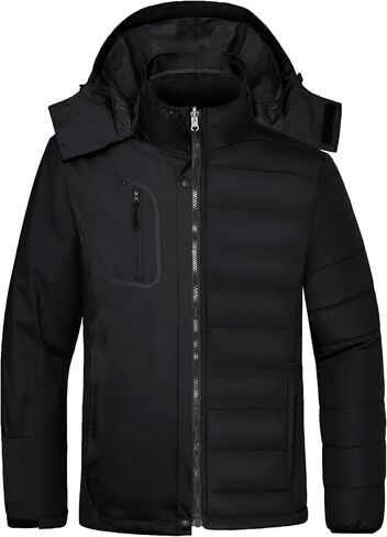 Wantdo Men's 3 in 1 Waterproof Ski Jacket Warm Winter Snow Coat Puffer Rain Jacket in Kuwait