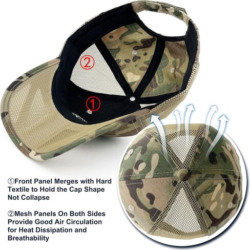 Mens Camo Mesh Baseball Hat American Flag USA Eagle Tactical Operator Patriotic Caps US Army Military OCP Ball Hats in Saudi Arabia
