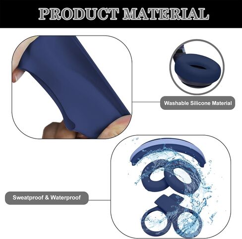 Studio Pro Silicone 3 in 1 Case Cover ، غطاء غطاء الأذن المضاد للخلع/غطاء القشرة/غطاء رأسه لبرنامج Beats Studio Pro ، استوديو Pro Protector Silicone Protector (Off-Off-Off-Off-Off-Off-Off-Off-Off-Off in Kuwait