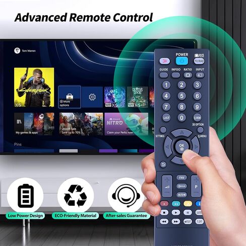 AKB73655806 تحكم عن بعد استبدال LG LED TV 22LS3500 32CS560 32LS3400 42LS3400 26LS3500 32LS3500 22LS3510 32LS3510 26LS3510 32CS460 42CS530 32CS560 0 32LS349C in Kuwait