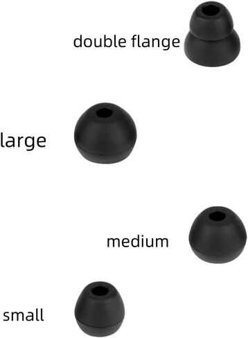 Earbud Replacement Tips Ear Tips for in-Ear Headphones Compatible with Powerbeats Pro, of Soft Silicone Earbud Tips 4 Pairs (Red) in Kuwait