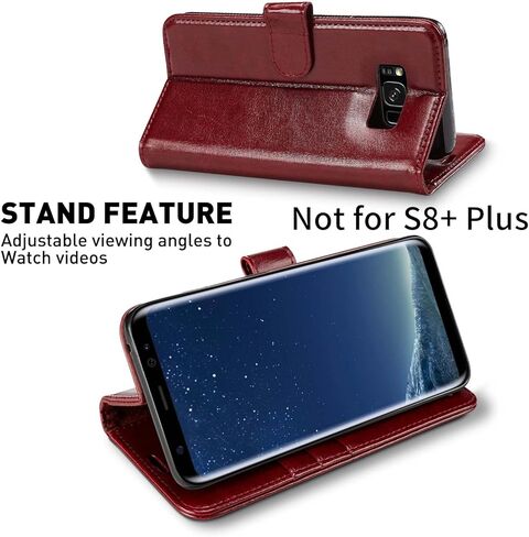 علبة محفظة Monasay متوافقة مع Galaxy S8 ، 5.8 بوصة ، [واقي الشاشة المشمولة] in Kuwait