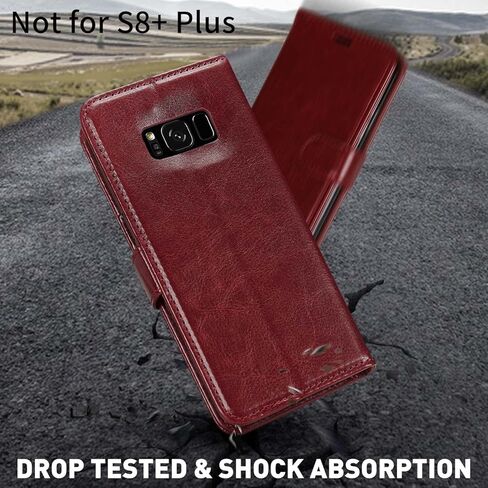 علبة محفظة Monasay متوافقة مع Galaxy S8 ، 5.8 بوصة ، [واقي الشاشة المشمولة] in Kuwait