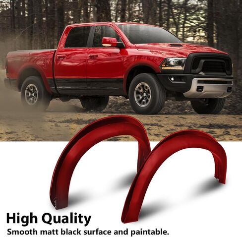 G-PLUS Fender Flares، متوافق مع موديلات 1994-2001 Dodge Ram 1500/2500/3500 فقط، ملحقات شاحنة بيك اب مزخرفة غير لامعة، غطاء حماية 4 قطع in Kuwait