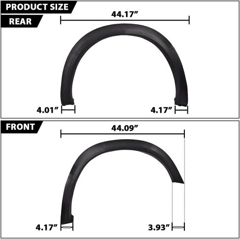 G-PLUS Fender Flares، متوافق مع موديلات 1994-2001 Dodge Ram 1500/2500/3500 فقط، ملحقات شاحنة بيك اب مزخرفة غير لامعة، غطاء حماية 4 قطع in Kuwait