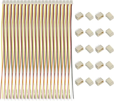 20 Sets SH1.0mm 4 Pin Connector Plug Male with 200mm Wire and Female Connector in Kuwait