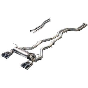 AWE Tuning 3010-32028 BMW F22 M235i Touring Edition Axle Back Exhaust (- Chrome Silver Tips 90mm)