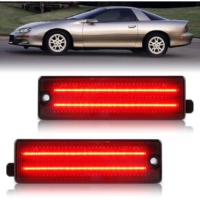 ضوء علامة جانبية LED متوافق مع مصابيح Chevy 2010-2015 Camaro Fender Bumper Smonked Lens 4 Pack