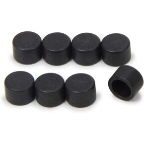 Manley Valve Lash Cap, 0.080 in Thick, 7 mm Valve Stems, Minimum 0.290 in Tip, Non-Rotating, Steel, Natural, Set of 8