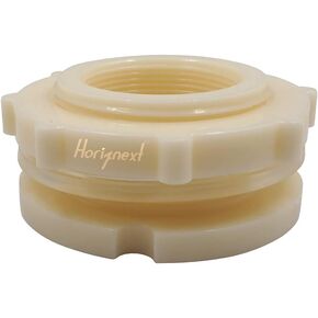 NPT1/2 PVC Bulkhead Fitting, Plastic Pipe Connector for rain Barrel Garden Hose Adapter Spigot kit Water Tank Gallon Drain Bucket (pack of 4 pcs)