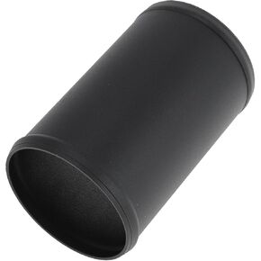 3.5" OD Straight 6064 Aluminum Alloy Tube Intercooler Pipe Surface Blasting Air Intake Connection Hose W/Double Bead Roll 5.9" Length Black