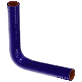 HPS HTSEC90-075 الأرقام الأزرق درجة حرارة عالية 4-ply معززة 90 درجة خرطوم المرفق المرفق ، 100 PSI الضغط القصوى ، طول الساق على كل جانب ، معرف 3/4 "، الأزرق
