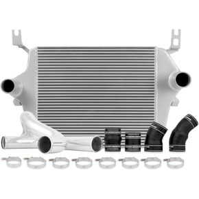 Mishimoto MMINT-F2D-03KSL Performance Intercooler Kit Compatible With Ford 6.0 Powerstroke 2003-2007 Silver