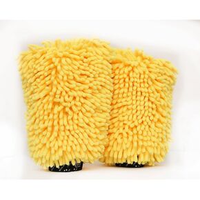Microfiber Car Wash Mitt Scratch Free Reusable Car Washing Mitts(2)