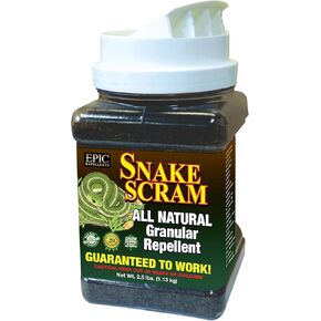 Snake Scram All Natural Granular Repellent - All-Natural, Animal, People and Pet Safe Granule from EPIC Repellents (2.5 lb Shaker)