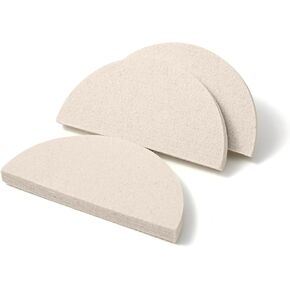 3 Pcs Felt Squeegee, Half Moon Window Tint Tools Without Scratch Soft Fan-Shaped Wool Window Tint Squeegee for Vinyl Wrap, Glass Car Mirror Tints Film, Car Wrapping, PPF Installation