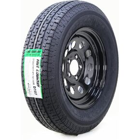 مجاني مقطورة الإطارات الريفية الإطارات ST225/75R15 10-PLY E 117M 6 LUG على 5.5 "PCD أسود Mod Rim