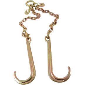 marddpair 5/16 X 2 G70 Tow Chain J-Hooks V-Chain Flatbed Truck Rollback Wrecker Carrier