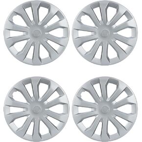 مجموعة ABX Hubcaps ، مجموعة Hubcaps 16 بوصة من 4 ، مواد ABS حافة العجلات ، snap على استبدال سيارة السيارات شاحنة السيارة ، لتويوتا كامري نيسان مازدا ، إلخ ، بلاك ، بلاك