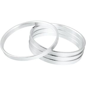 4pcs OD 112mm إلى ID 106mm الألومنيوم سبيكة محور السيارات المركزية حلقات العجلات التجوي