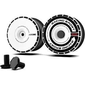 19 Inch Wheel Covers for Tesla Model Y Gemini Wheel Hubs 2020-2024, Full Coverage Hubcaps Exterior Accessories, Centers Lock Installation Rim Protector (Pure Black, Set of 4)