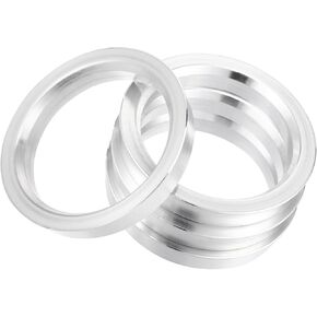 Motoforti 4pcs OD 66.6mm إلى ID 54.1mm Aluminium Car Auto Rings Centric Rings Bore Bore Center Plastering Long