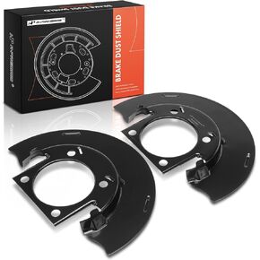 A-Premium Front Side Brake Dust Shields Compatible with Chevrolet, GMC & Hummer Models - Silverado 1500 2500 HD Classic, Sierra 3500, Suburban Express Savana Avalanche 2500, Yukon XL, H2, 2-PC Set