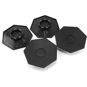 4pcs Center Center Caps لحافات عجلة Cybertruck ، تغطية كاملة Matt Black Hub Caps لعام 2024 Acesssories Cybertruck