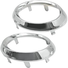 2Pcs 52713-08020 Fog Light Lamp Bezel Cover Chrome Trim Rings, Replacement for Toyota Sienna SE 2011-2017, Replaces 52712-08020 TO1038150 TO1039150