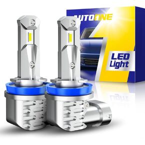 مصابيح AutoOne 9005/H B3 ، 16000LM Lights Lights 6000k White ، حجم صغير عاهمة ، حزمة 2