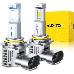 AUXITO 9005/H B3 Light Bulb, 30000LM 900% 6500K Cool White Fanless Automotive Fog Light Bulbs, Pack of 2