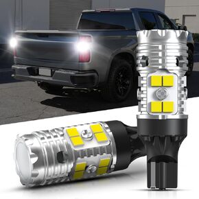 LASFIT 921 W16W LED مصابيح الإضاءة الاحتياطية العكسية لعام 2014-2021 2022 2023 2024 2025 Silverado 1500 2500 3500 HD ، 6000K White White Super Bright Presection ، 2 pcs