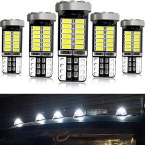 مصابيح LED Srow Srow Marker Lights for Ford 1999-Up F150 ، 2000-Up F250 F350 F450 F550 Super Duty White LED UP أعلى مصابيح تصريح العلامة المصابيح
