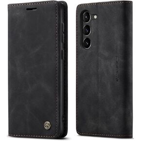 AICASE لـ Galaxy S23 Ultra Wallet Case مع [RFID LOCKING] PU LEATHY FLIP FOLIO Strong Magnetic Clover Cover Cover حامل بطاقة الائتمان Kickstand Men Women for Samsung S23 Ultra 6.8 "2023