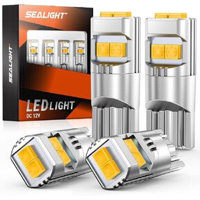 Sealight 194 LED LED 6000K White for Licky Car Interior Dome Map Door Corpicy Dash Lights 168 175 2825 W5W T10 ، Pack of 2