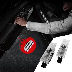 2Pcs Car Door Lights Compatible With Challenger 2015-Present. Personality Pattern LED Projector Courtesy Welcome Lights for SRT SXT GT RT (Picture 2)
