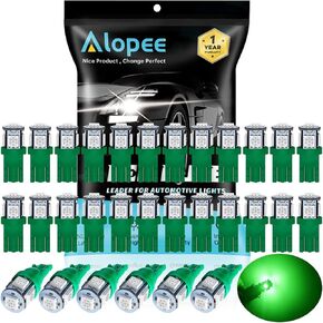 Alopee 30 Pack 194 Blue Led Bulbs 12V T10 Wedge Light Bulb Replacement for 158 168 193 198 2825 W5W Car Interior Dome Map Door Trunk Courtesy Step Lights