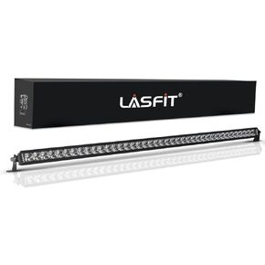 LASFIT 22 بوصة شريط الضوء العنبر ، شعاع التحرير والسرد بقعة ، شريط LED أصفر صف واحد لضوء القيادة على الطرق الوعرة ، IP67 مقاومة للماء لاستلام الشاحنات SUV ATV UTV